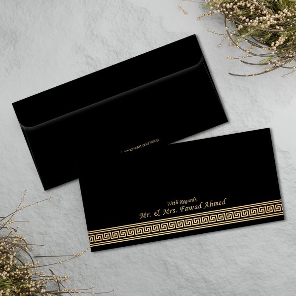 Royal Black Envelope 4