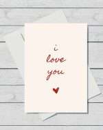 I Love You Card