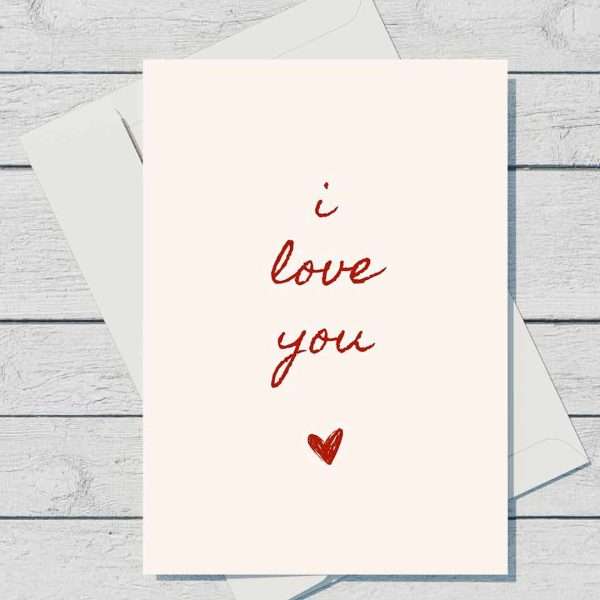 I Love You Card